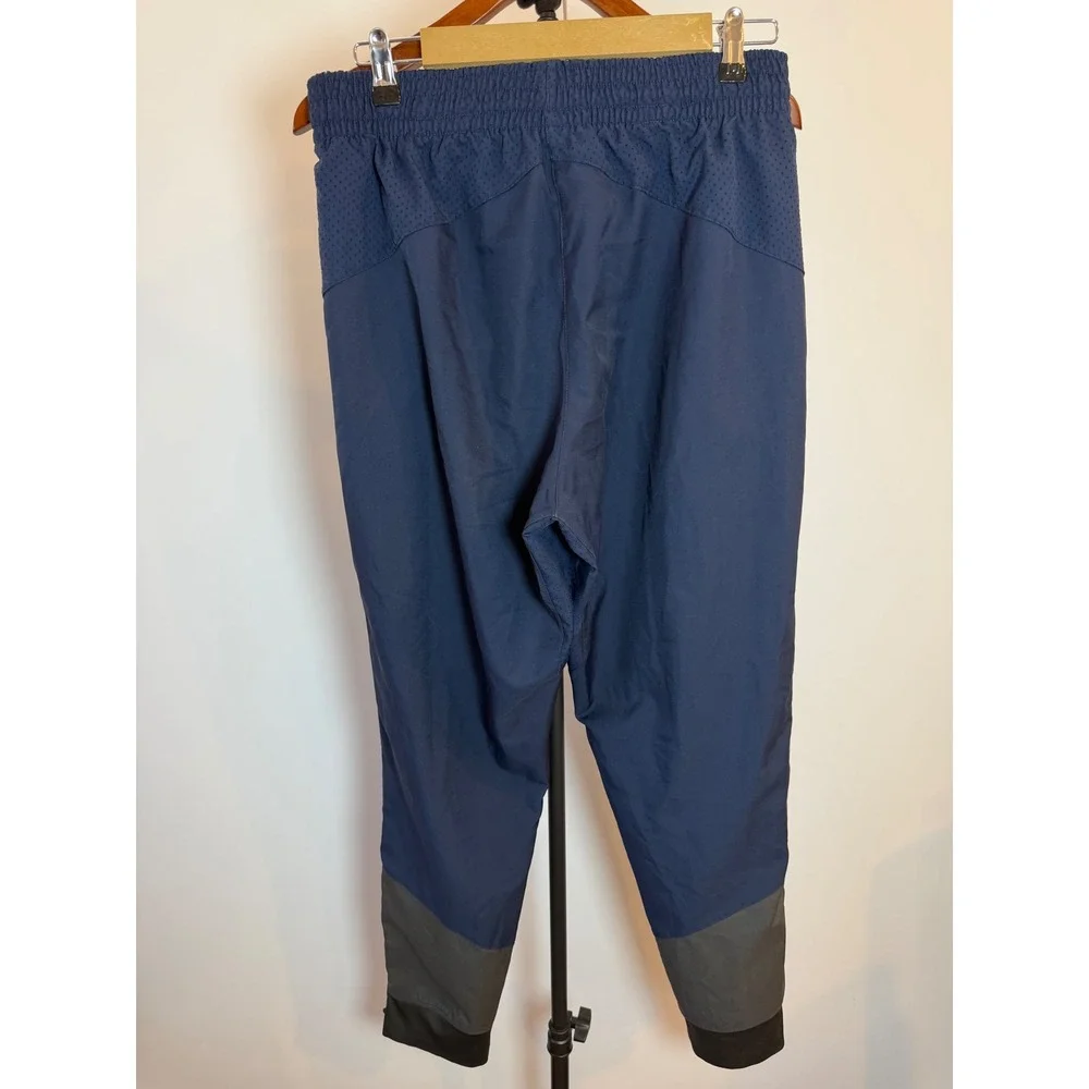 Nike Mens Navy Blue Black 8 Basketball Warmup Pants 802308-419 Medium